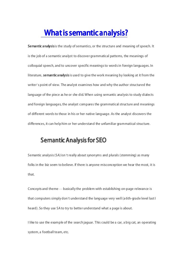 What is semantics 69 What is semantics 49